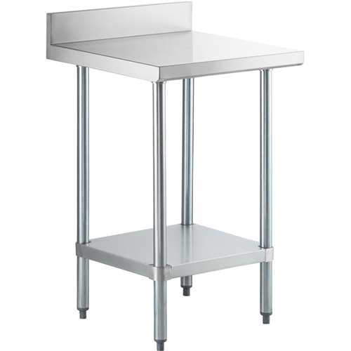 Commercial Stainless Steel Work Table Bottom shelf Upstand 700x600x900mm | Stalwart DA- WT6070GB