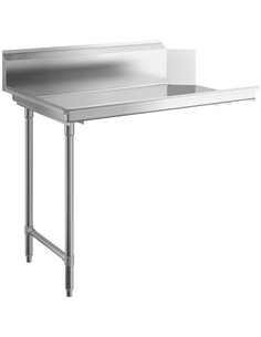 Commercial Stainless steel Pass Through Dishwasher Table Left 1219mm Width | Stalwart DA- DCOT3048LEFT