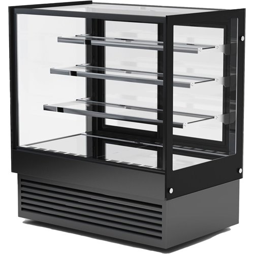 Display Merchandiser Fridge 500 litres 3 shelves Black | Stalwart DA- HL1200B3BLACK