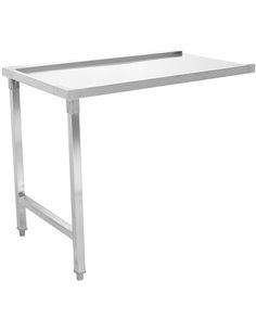 Unloading table Left side 600x650x850mm No bottom shelf No splashback Stainless steel | Stalwart DA- SWT6065R