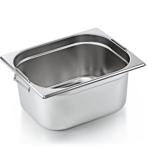 Stainless steel Gastronorm Pan with Handle GN1/2 Depth 150mm | Stalwart DA- 8126H