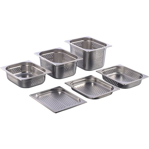 Stainless steel Gastronorm Pan Perforated GN1/2 Depth 150mm | Stalwart DA- 8126P