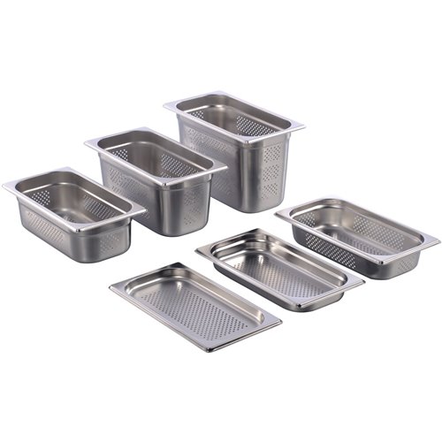 Stainless steel Gastronorm Pan Perforated GN1/3 Depth 20mm | Stalwart DA- 81320P