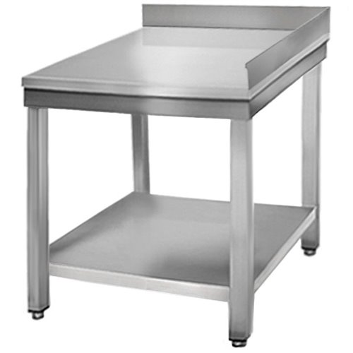 Commercial Work table Corner unit Stainless steel with Upstand 700x700x850mm | Stalwart DA-VT77C