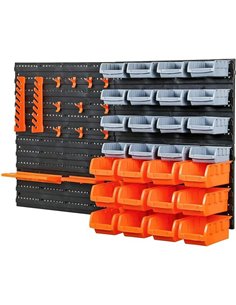 45 Piece Wall Storage Bin Set | Stalwart DA-WK4400