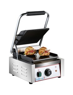 Heavy Duty Panini Contact grill Ribbed/Smooth 1.8kW | Stalwart DA-HEG811A