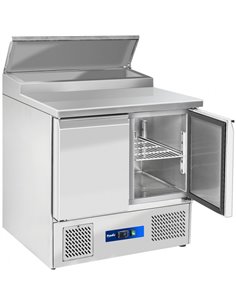 Prodis EC-2PREP 2 Door Compact Prep Table, 5 x 1/6GN Topping Well