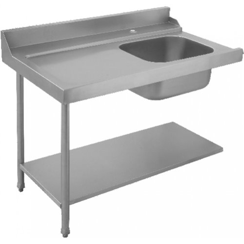 Prodis T80205 1200mm Entry Table (Left) With Sink & Splashback Compatible With T Series