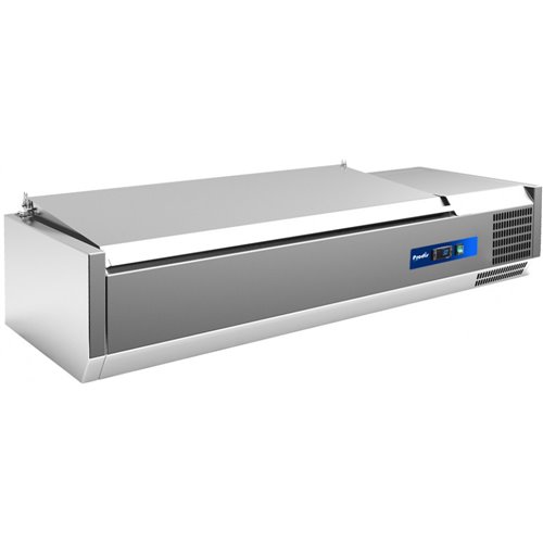 Prodis EC-T18S, 1800mm 8 x 1/3GN Topping Unit With Stainless Steel Lid