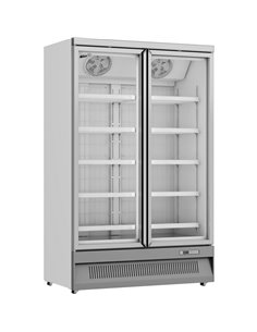 Prodis XPD1250-N-G-LE Heavy Duty Low Energy Double Door Display Freezer