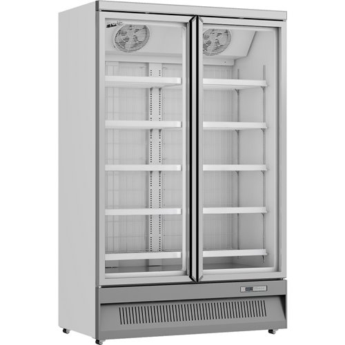 Prodis XPD1250-N-G-LE Heavy Duty Low Energy Double Door Display Freezer