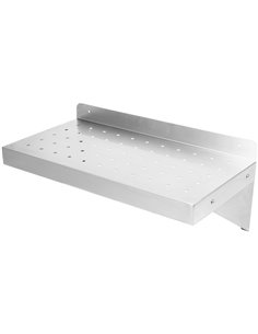 Wall Shelf Perforated 1 tier Stainless steel 800x300x254mm | Stalwart DA-WSW30080P