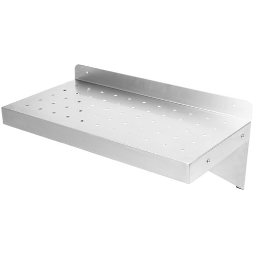 Wall Shelf Perforated 1 tier Stainless steel 800x300x254mm | Stalwart DA-WSW30080P