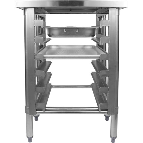 Commercial Equipment Stand with 6 Tier Tray Rack GN1/1 Marine Edges 600x600x600mm | Stalwart DA-WHMTR6060