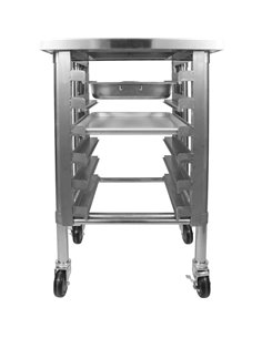 Commercial Mobile Equipment Stand with 6 Tier Tray Rack GN1/1 Marine Edges 1200x700x600mm | Stalwart DA-WHMTR70120C