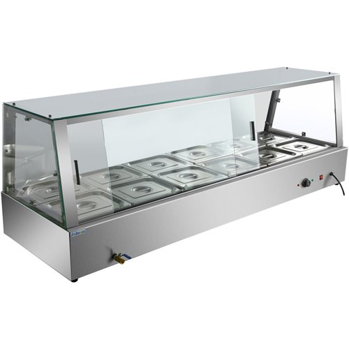 Display Bain Marie Countertop 6xGN1/1 150mm | Stalwart DA-HBM214