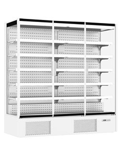 Commercial Triple Door Display Merchandiser Fridge 1147 litres White | Stalwart DA-MULTI155GLASSWHITE