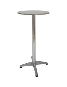 Bar Table Aluminium 600mm Round Indoors &amp Outdoors | Stalwart DA-SC059A