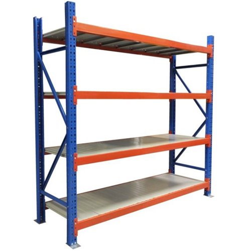 Long Span Warehouse Racking 1500x500x2000mm 4 Shelves | Stalwart DA-FUJI408