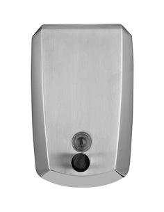 Commercial Wall Mounted Manual Soap Dispenser Brushed Chrome | Stalwart DA-KW7260