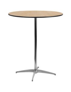 Bistro &amp Bar Table Plywood 760mm Round Adjustable Height 760/1060mm | Stalwart DA-F102130