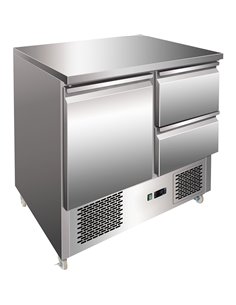 Refrigerated prep Counter 1 door 2 drawers | Stalwart DA-THS9012D