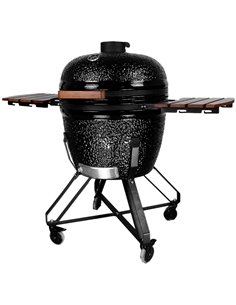 26&quot Ceramic Kamado BBQ Grill Egg XL Black | Stalwart DA-SE26