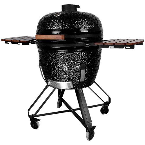 26&quot Ceramic Kamado BBQ Grill Egg XL Black | Stalwart DA-SE26