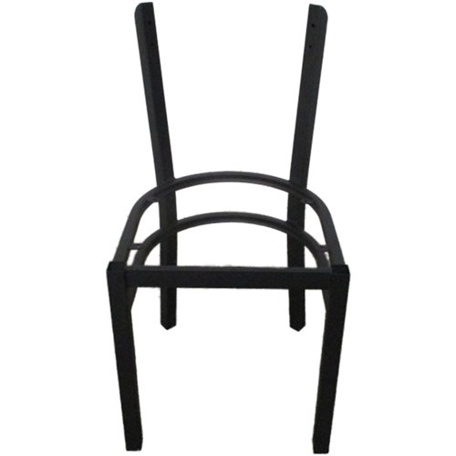 Black Steel Chair Frame for Curved Backrest | Stalwart DA-GS6V5FRAMEBLACK