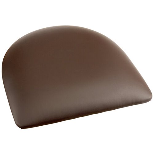 Dark Brown Vinyl Cushion Seat for Steel Frame Chair | Stalwart DA-GSM001DARKBROWNVINYLSEAT