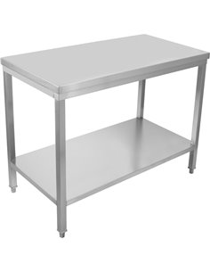 Professional Work table Stainless steel Undershelf 1400x600x900mm | Stalwart DA-SWT60140