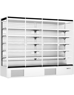 Commercial Four Door Display Merchandiser Fridge 1529 litres White | Stalwart DA-MULTI166GLASSWHITE