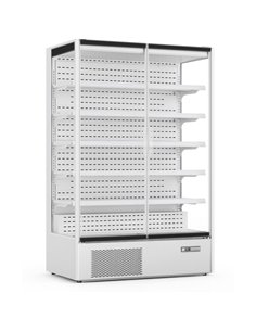 Commercial Double Door Display Merchandiser Fridge 764 litres White | Stalwart DA-MULTI144GLASSWHITE