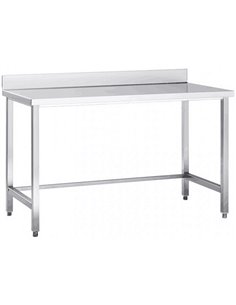 Professional Work table Stainless steel No bottom shelf Upstand 1400x700x965mm | DA-DW7140