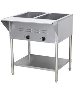 Commercial Bain Marie Table 2xGN1/1 Dry heat | Stalwart DA-NVC2