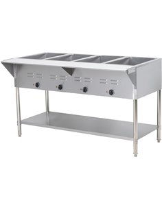 Commercial Bain Marie Table 4xGN1/1 Dry heat | Stalwart DA-NVC4