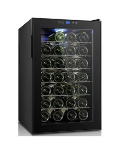 Professional Glass Front Wine Cooler 70 Litres Black | Stalwart DA-CW70FD