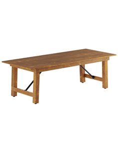 Vineyard Folding Catering Table 8ft Pine Wood 2430x1015x760mm | Stalwart DA-DGW00324096