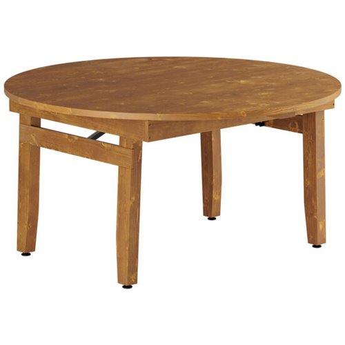 Vineyard Folding Catering Table Round 5ft Pine Wood 1500x760mm | Stalwart DA-DGW003260R