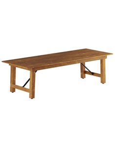 Vineyard Folding Catering Table 9ft Pine Wood 2745x1015x760mm | Stalwart DA-DGW003240108