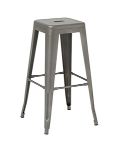 High Bar stool Steel Gun metal | Stalwart DA-WW61DG