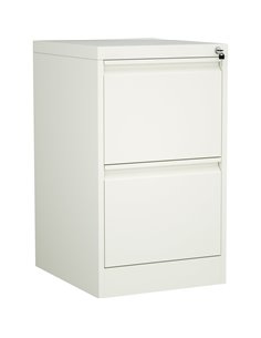 Professional Filing Cabinet 2 drawer 460x620x720mm White | Stalwart DA-MXDC1WHITE