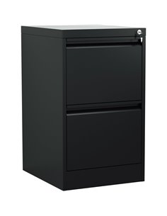 Professional Filing Cabinet 2 drawer 460x620x720mm Black | Stalwart DA-MXDC1BLACK