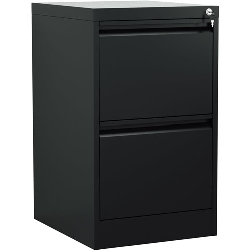 Professional Filing Cabinet 2 drawer 460x620x720mm Black | Stalwart DA-MXDC1BLACK