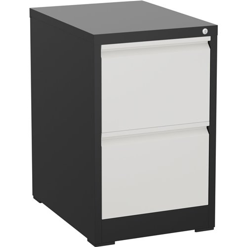 Professional Filing Cabinet 2 drawer 460x620x720mm Dark Grey &amp White | Stalwart DA-MXDC1DARKGREY