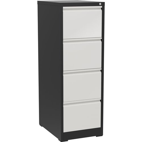 Professional Filing Cabinet 4 drawer 460x620x1330mm Dark Grey &amp White | Stalwart DA-MXDC3DARKGREY