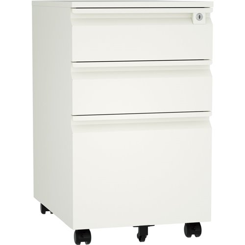 Professional Mobile Filing &amp Storage Cabinet 3 drawer 390x500x650mm White | Stalwart DA-SEMC1WHITE