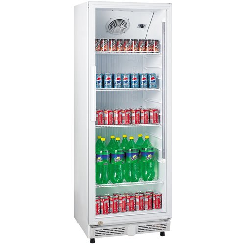 Bottle cooler Upright 230 litres Static cooling Hinged glass door White | Stalwart DA-LG230XP