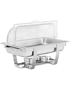 Roll top Chafer GN1/1 Stainless steel Plastic top 9 litres | Stalwart DA-WH633A2