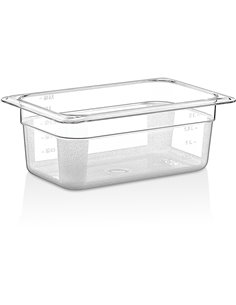 Polycarbonate Gastronorm Pan GN1/4 Depth 150mm Clear | Stalwart DA-P8146